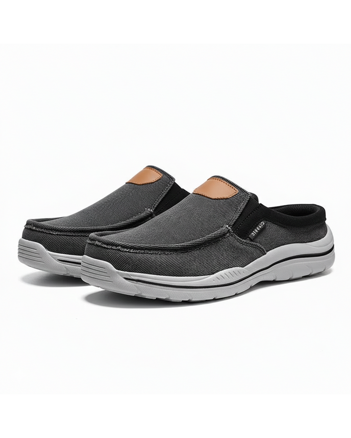 Men’s Canvas Slip-On Shoes | Casual Lightweight Walking Loafers