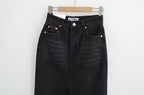 Women’s Front Slit Denim Maxi Skirt – Street Hipster Long Denim Skirt