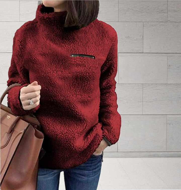 Women's Bottoming Sweater Shirt – Slim Fit Layering Essential-HighTouch