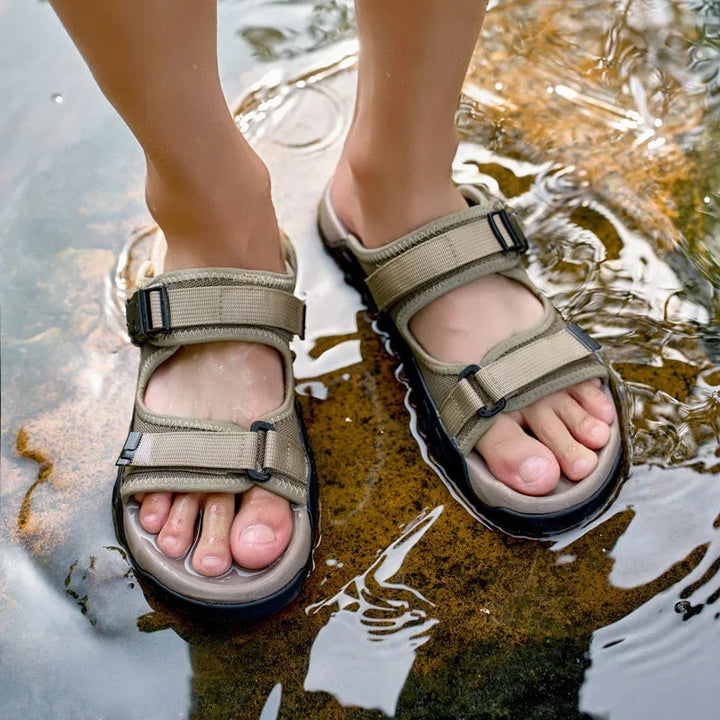 Men's Leather Outdoor Hiking Sports Sandals