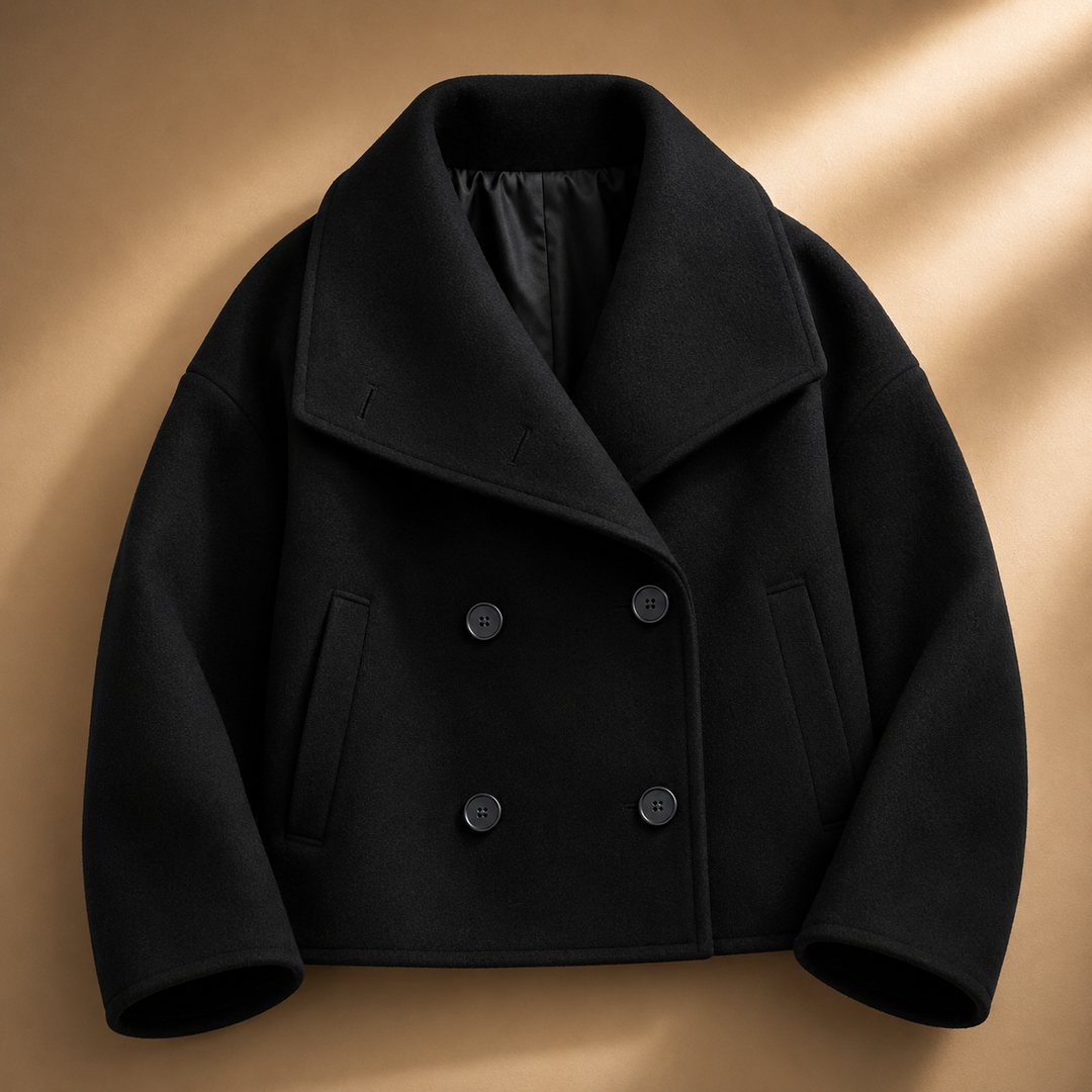 Anabelle Crop Coat - Women's Elegant Cropped Outerwear