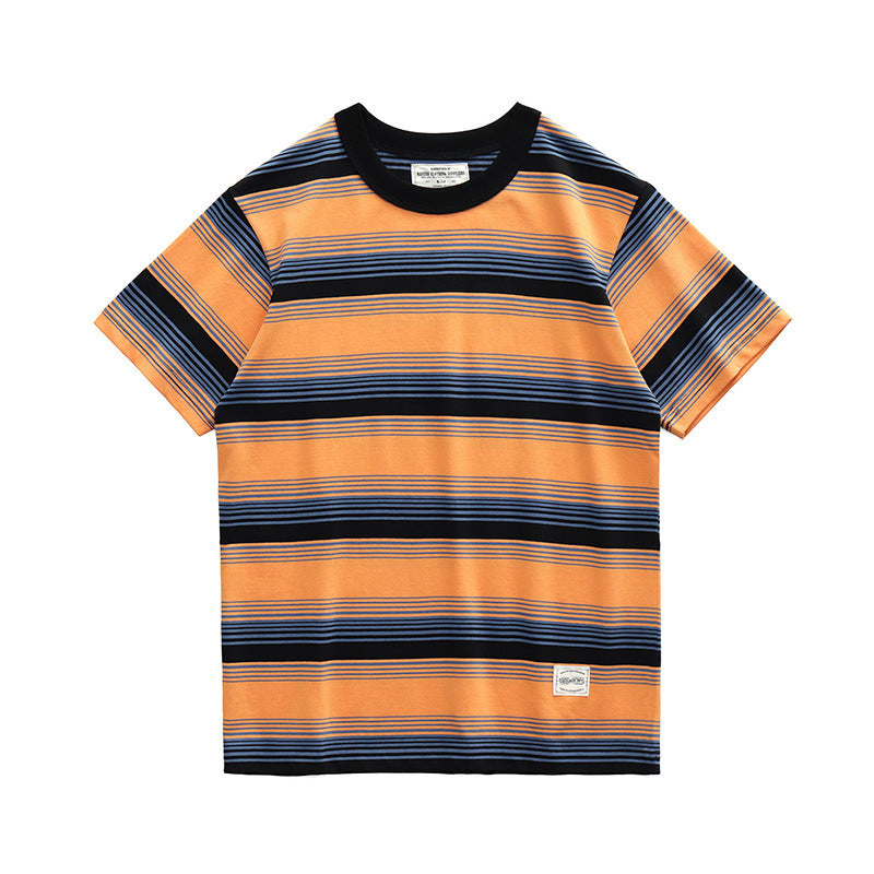 Couple Hit Color Bottoming Shirt T-shirt Men-HighTouch