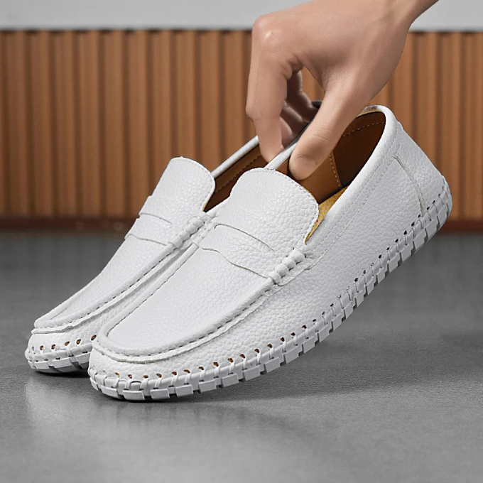 Men's Full-Grain Leather Slip-On Loafers