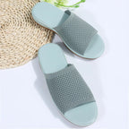 Women’s Platform Slip-On Wedge Sandals – All-Season PU Outdoor Shoes-HighTouch