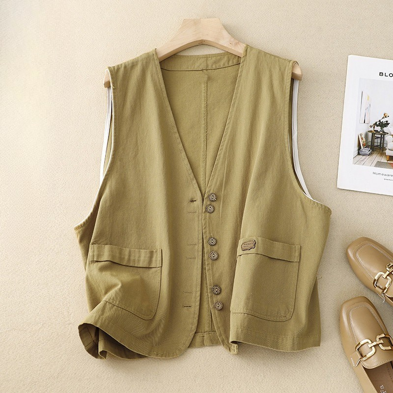 Margo| Relaxed Button Vest