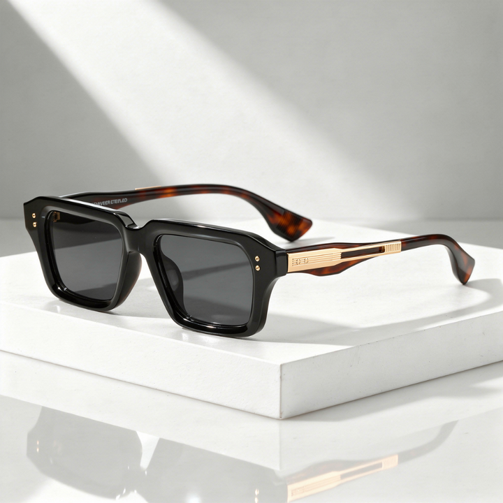 Men's Square Sunglasses with UV400 Protection