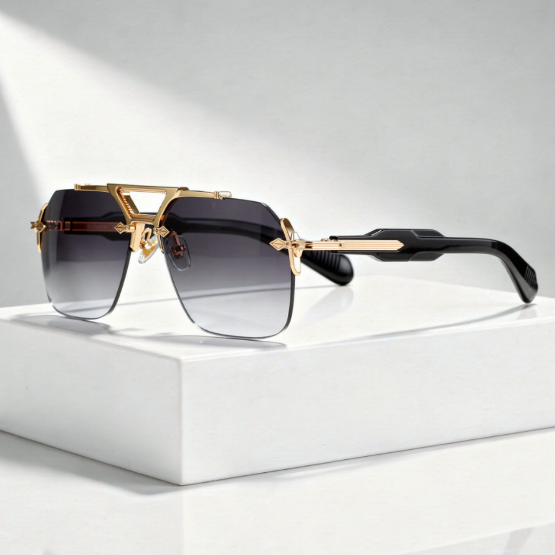 Men's Rimless Square Sunglasses with UV400