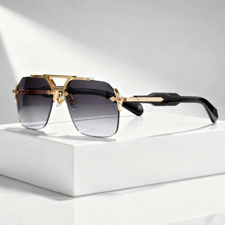Men's Rimless Square Sunglasses with UV400