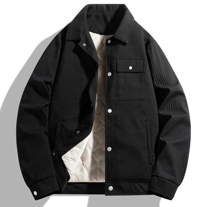 Men's Waffle Jacket – Quilted Warmth