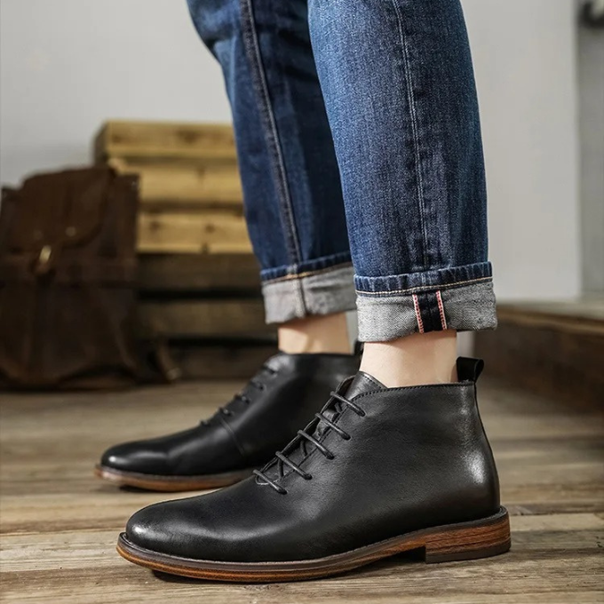 Bradford City Leather Boot | Men's Classic Casual Ankle Boots