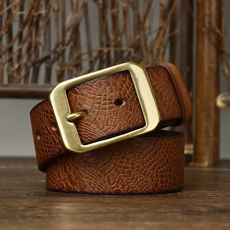 Men's Handcrafted Cowhide Leather Belt