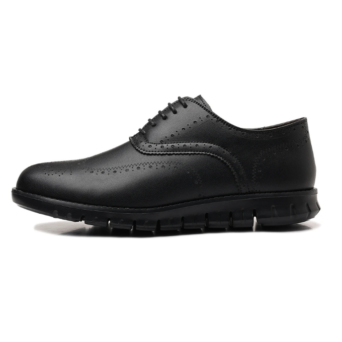Men's Brogue Sneakers | Casual Leather Wingtip Dress Shoes