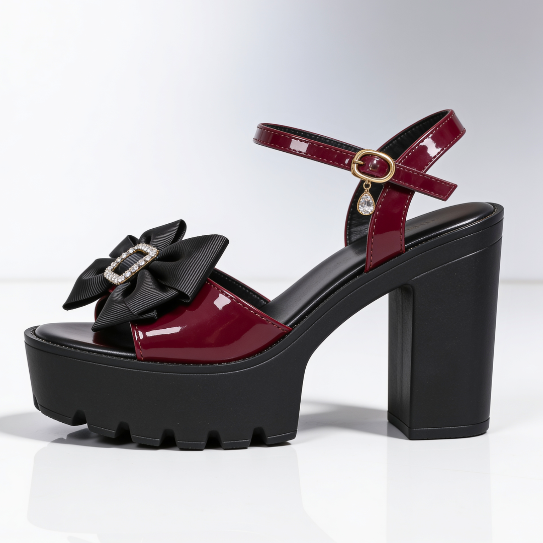 Women's Bow Heels Pointed Toe Slingback Dress Shoes