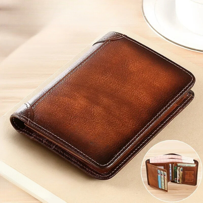 Men's Vintage Genuine Leather Wallet