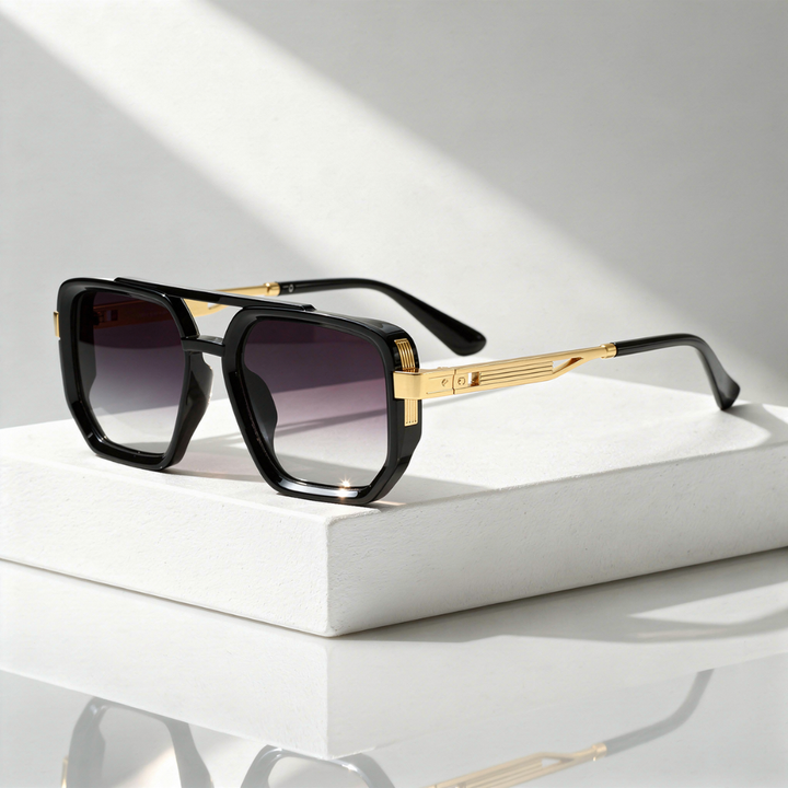 Men's UV400 Oversized Square Sunglasses