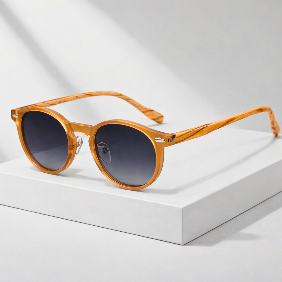 Men's UV400 Sunglasses – Lightweight Rounded Frame