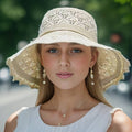 Brianna | Elegant wide-brimmed folding sun hat-HighTouch