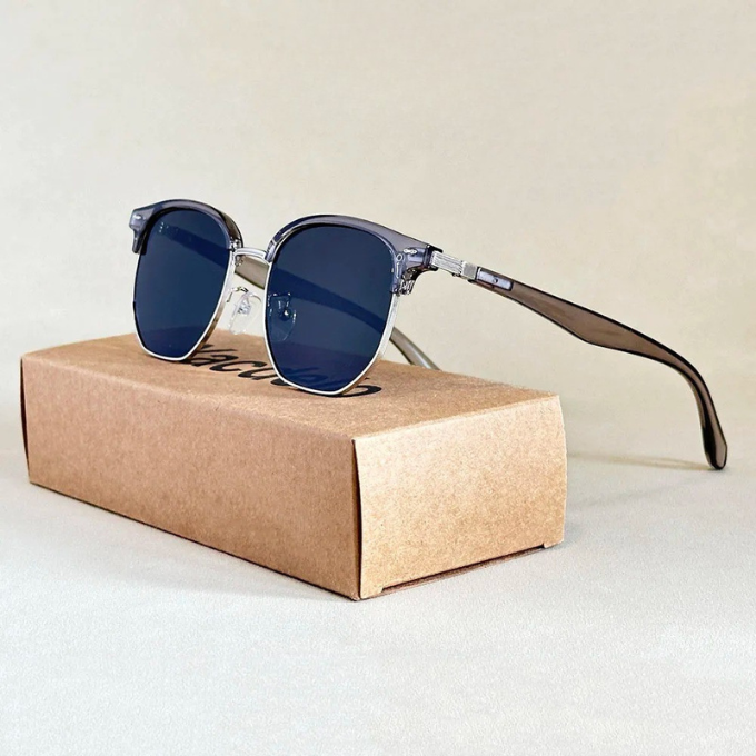 Men's Double Bridge Sunglasses | Retro Metal Frame