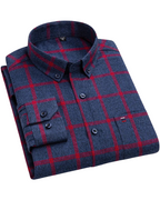 Carlos | Striped Check Cotton Shirt