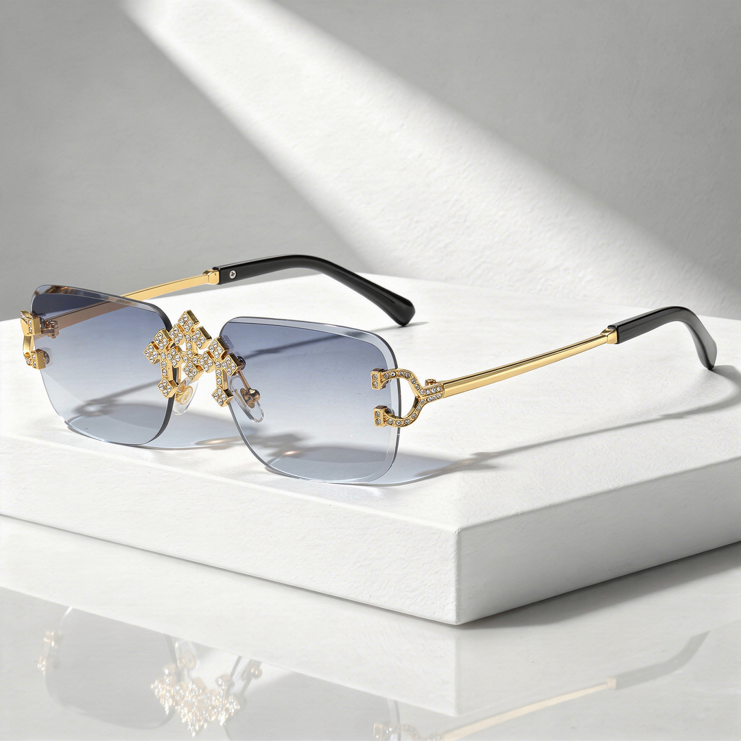 Men's Square Sunglasses with UV400 Protection