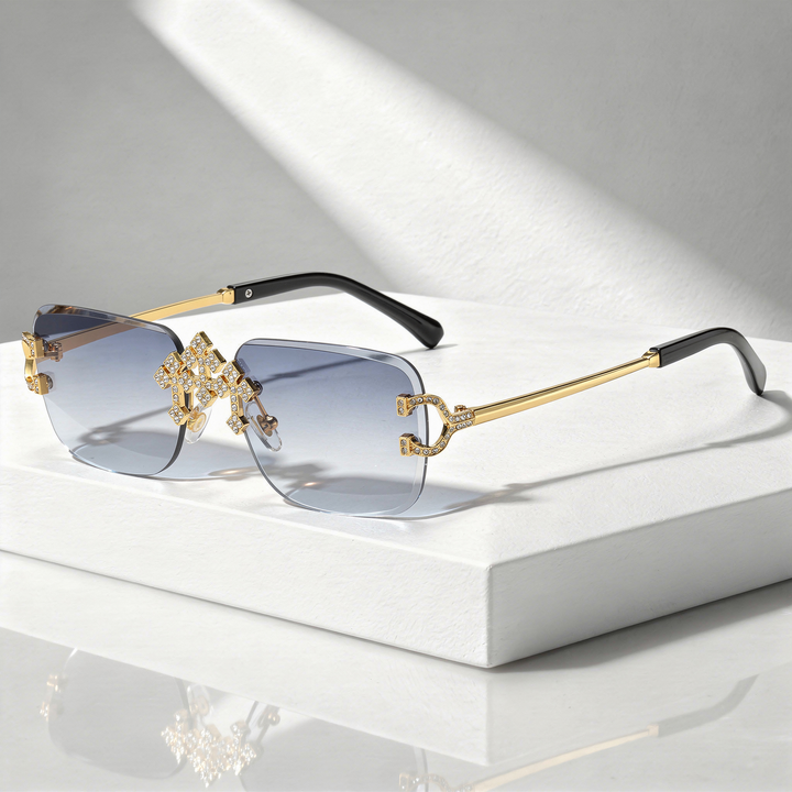 Men's Square Sunglasses with UV400 Protection