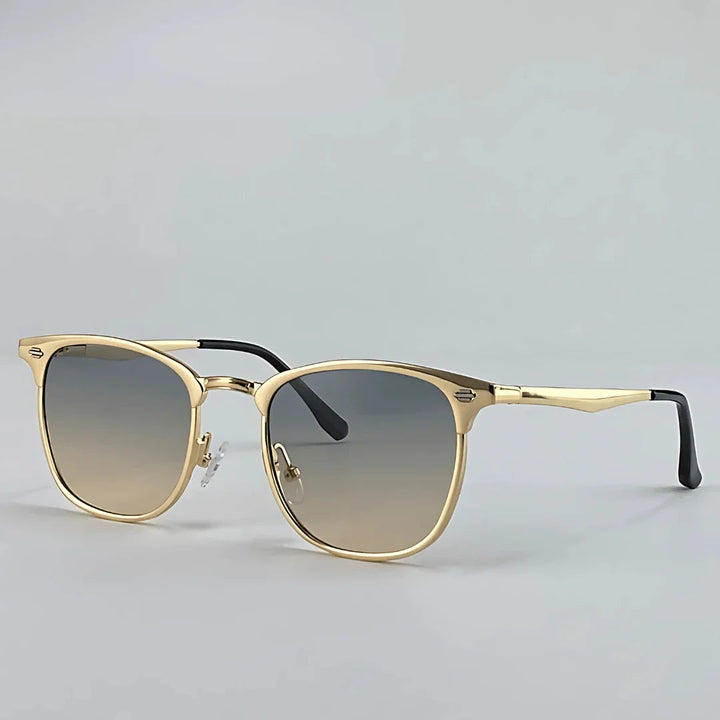 Men's UV400 Clubmaster Sunglasses – Tinted Lenses