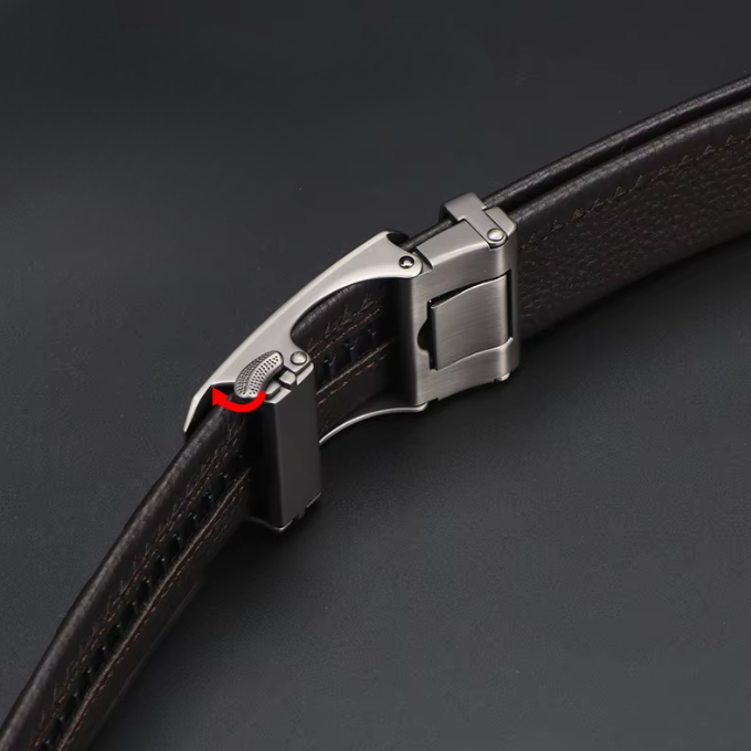 Men's 100% Cowhide Leather Belt | Automatic Buckle