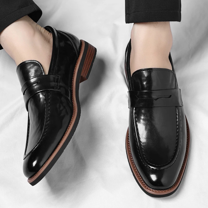 Men’s Leather Penny Loafers – Polished Comfort