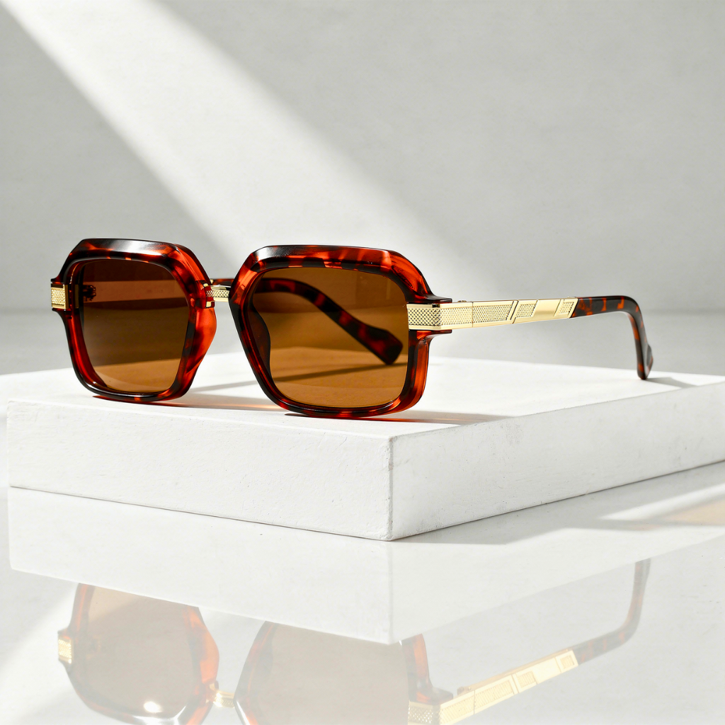 Square Sunglasses with UV400 Protection