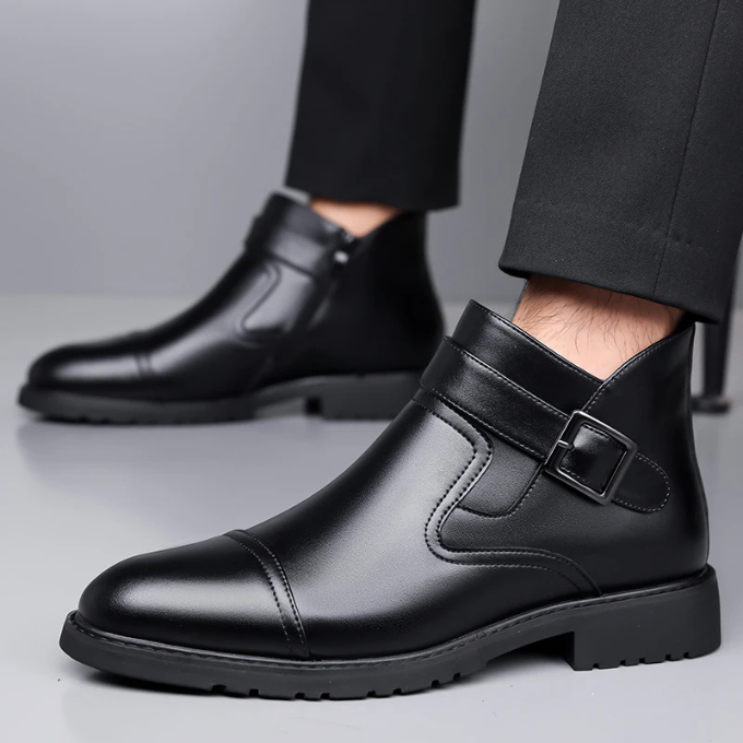 Men’s Leather Dress Boots – Smart Professional Style