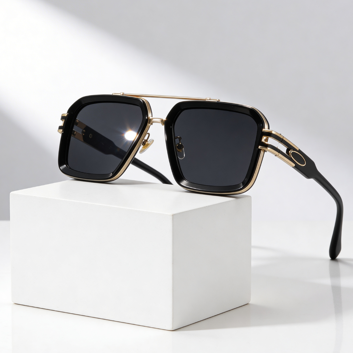 Unisex UV400 Square Sunglasses – Flat-Lens Design