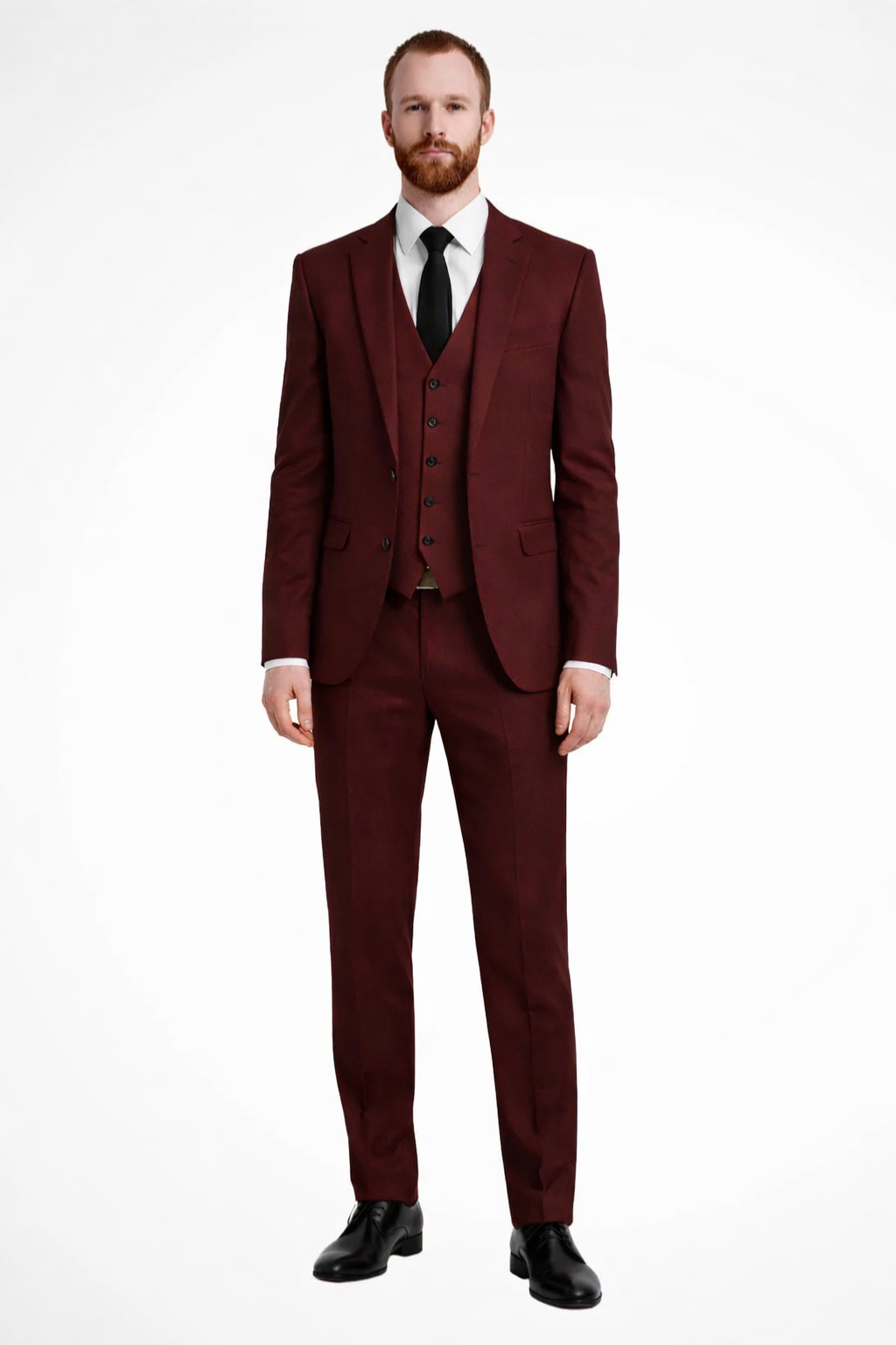 Edmundl | Men Linen 3-Piece Wedding Guest Suit Blazer Waistcoat Trousers