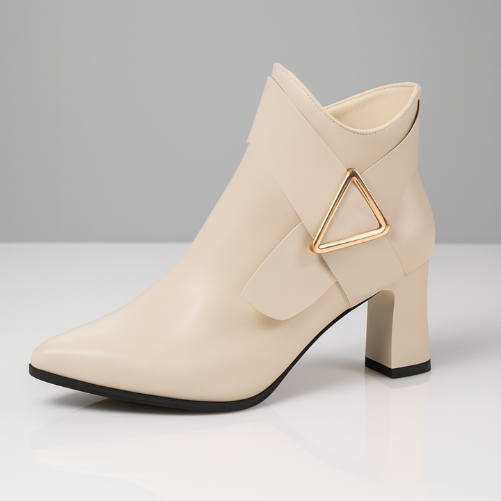 Women's Ankle Boots – Pointed Toe Block Heel