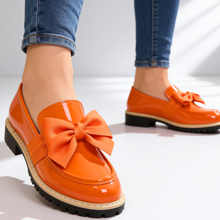 Women's Bow Loafers – Comfortable Slip-On Shoes