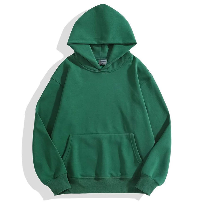 Heavyweight Cotton & Velvet Hoodie-HighTouch