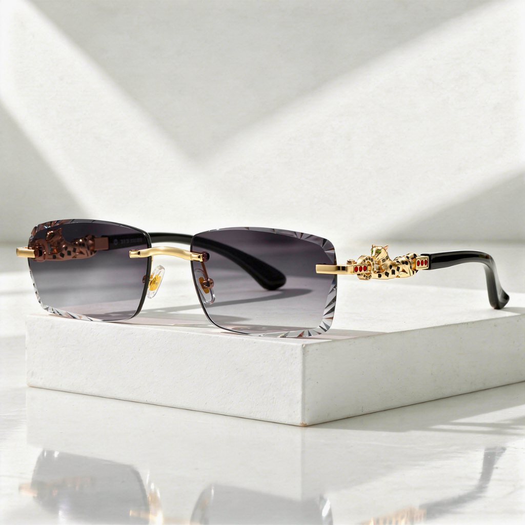 Rimless Sunglasses with UV400 Protection