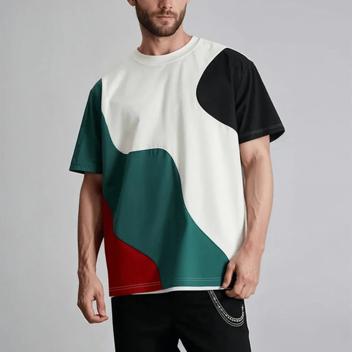 Men's Color Block T-Shirt – Casual Everyday Style