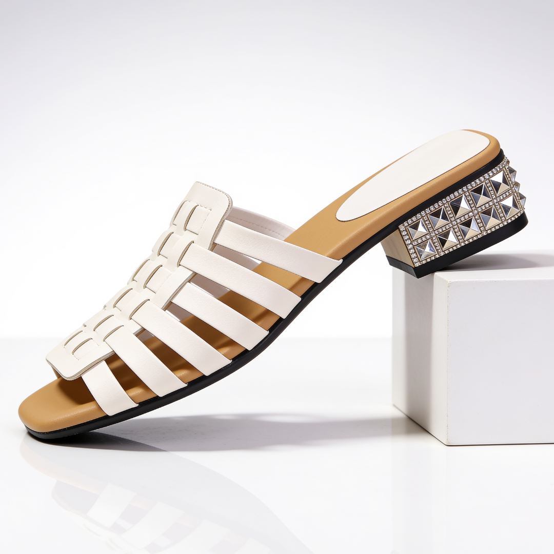 Women's Woven Slide Sandals Slip On Casual Summer Shoes