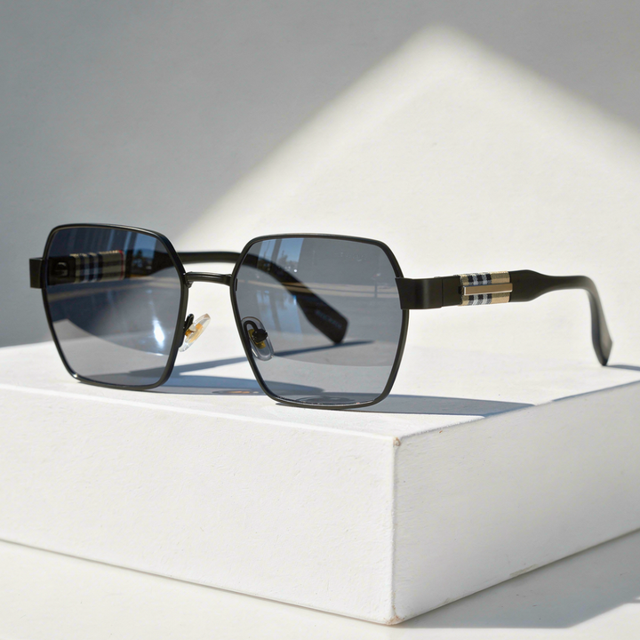 Men's Square Sunglasses with UV400 Protection
