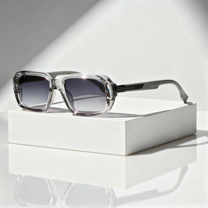 Men's Square Sunglasses with UV400 Protection