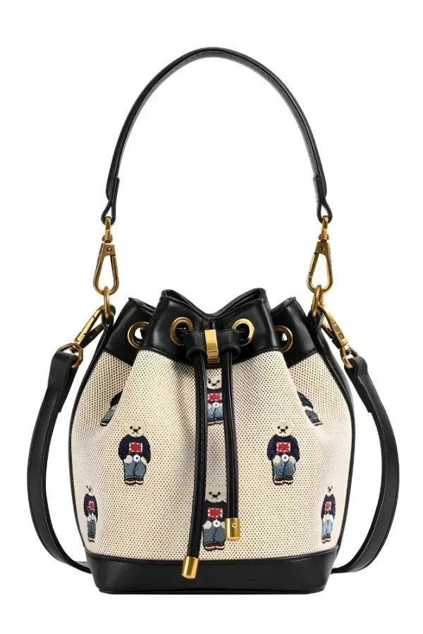 Athena Bucket Bag - PU Leather Drawstring Everyday Carry