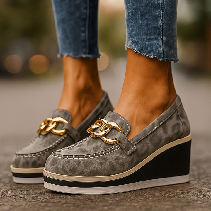 Women's Leather Orthopedic Loafers – Cushioned Comfort