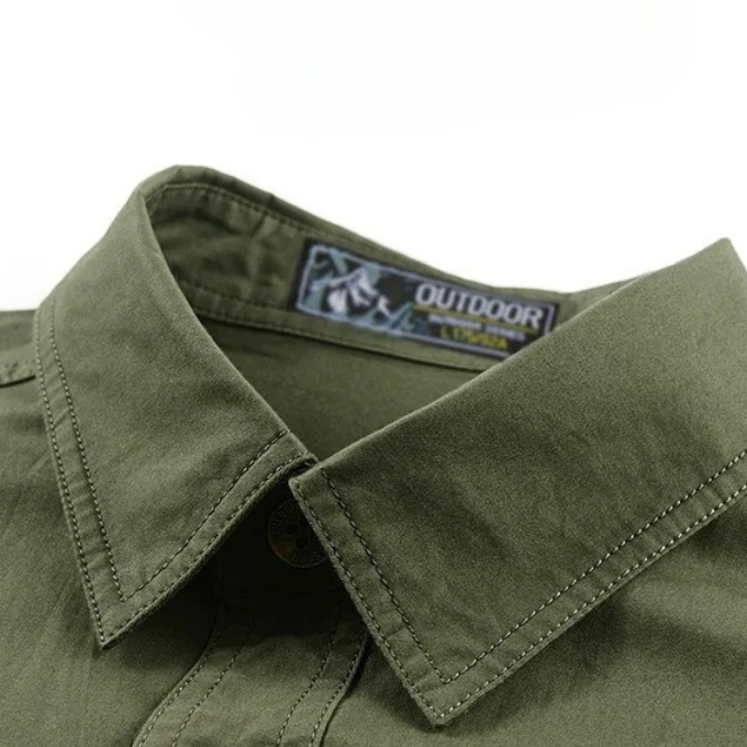 Men's Cotton Short Sleeve Utility Shirt