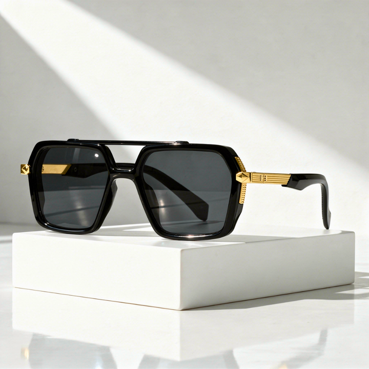 Men's Square Aviator Sunglasses with UV400