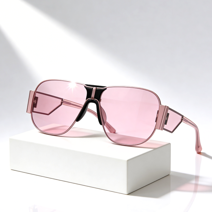 Unisex Oversized UV400 Aviator Sunglasses – Gradient