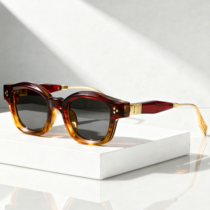 Men's Square Sunglasses with UV400 Protection