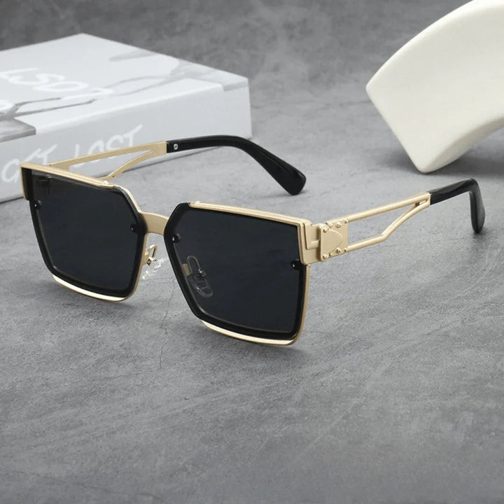 Men's Oversized UV400 Square Sunglasses – Gradient