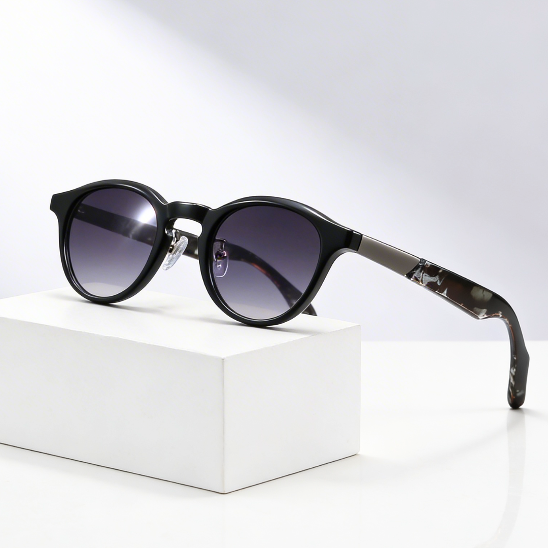 Unisex UV400 Retro Round Sunglasses – Adjustable Fit