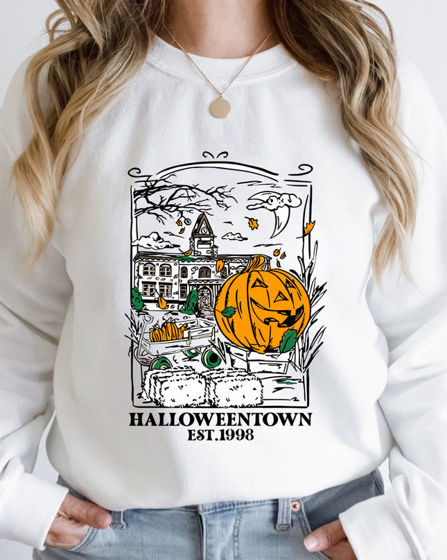 Women’s Halloween Graphic Crew Neck Sweatshirt