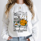 Women’s Halloween Graphic Crew Neck Sweatshirt-HighTouch